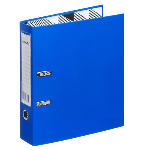 Пaпкa-регистратор А4 75мм Calligrata ламинированная, джинсовый синий  фото 2