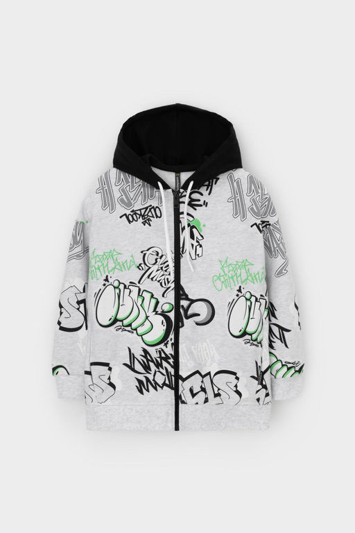 КР 302743-1/речной перламутр,граффити к562 джемпер (толстовка) для мал