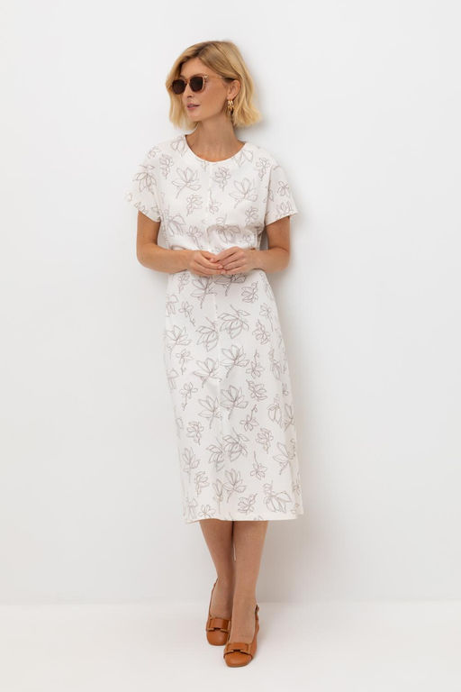 ЕВТ 5079/гардения,нежная магнолия платье жен