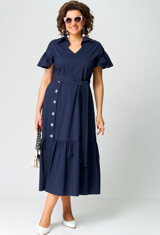 Платье EVA GRANT 7325В темно-синий