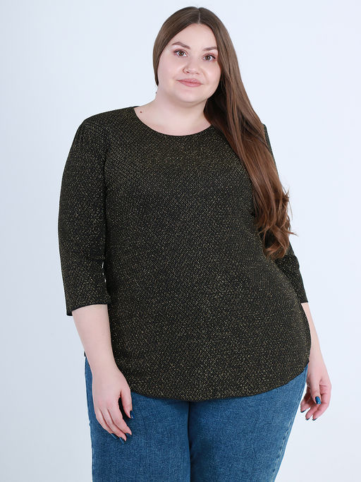 Блузка трикотажная с люрексом