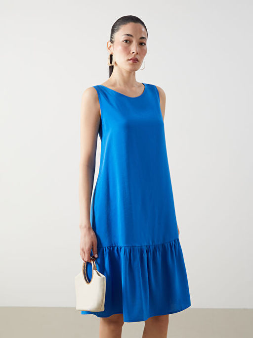 Bisiklet Yaka Elbise