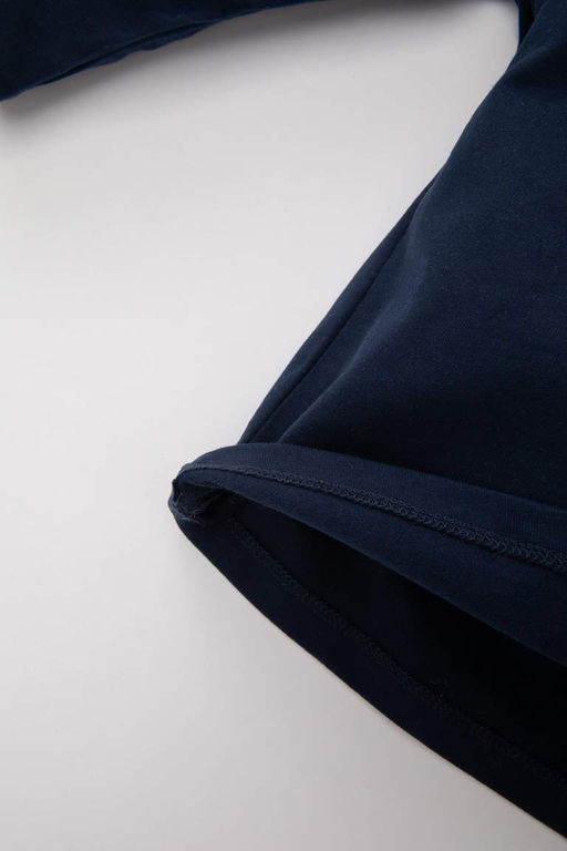 Футболка из двух предметов с длинными рукавами и круглым вырезом для маленьких мальчиков с принтом - Defacto фото 3