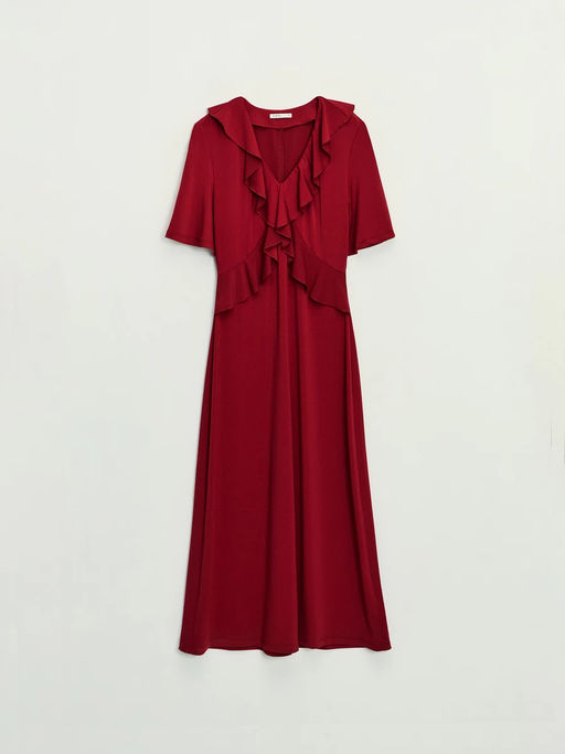 Платье миди с рюшами / Zarina