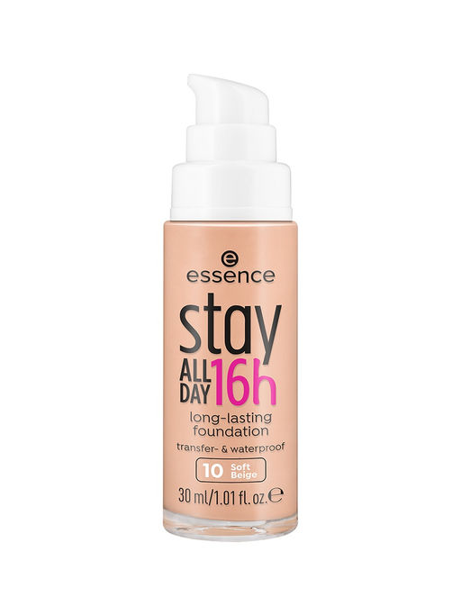 essence Основа тональная Stay All Day, 10 Soft Beige 30 мл  фото 2