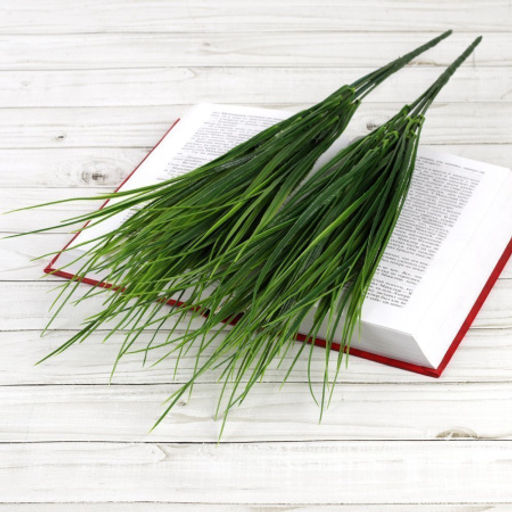 Цена за 10 шт. Зелень искусственный Осока Берграсс 37 см 7 веток / NT593 /уп 2/1500/ - Галеонтрейд фото 5