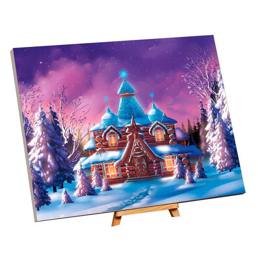 Картина по номерам на холсте с подрамником Сказочный терем 40 50 см - Школа талантов фото 4