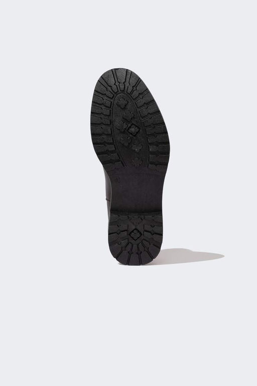 Мужские ботинки из искусственной кожи без шнуровки на плоской подошве - Defacto фото 5