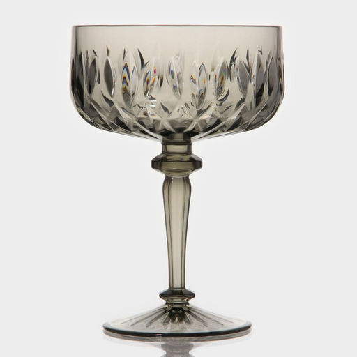 Креманка «Грани», 400 мл, 11×15.5 см, пластик, серая