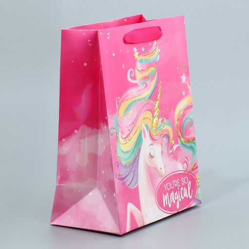Пакет ламинированный Единорог, MS 18 х 23 х 10 см - Дарите счастье фото 2
