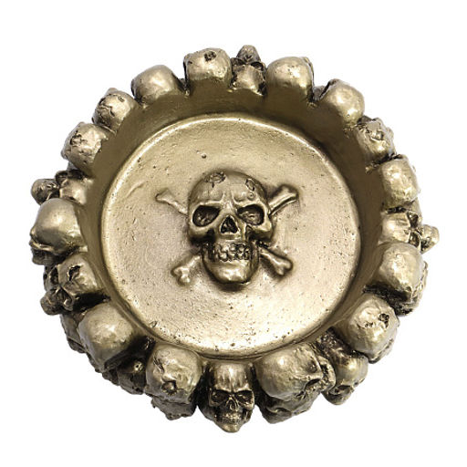 Пепельница Череп символизирует защиту от внезапной смерти d-12см L-17см ХРУПКОЕ