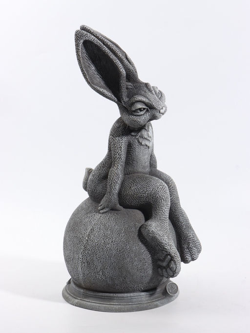 Фигура «Зайка Адель», 46.5×24×20 см, серая
