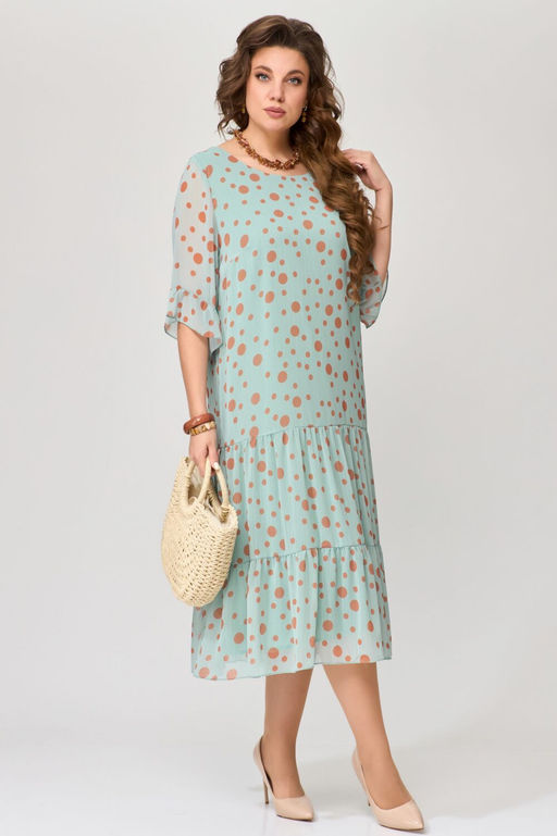 Платье FITA 1193 кофейный  фото 76