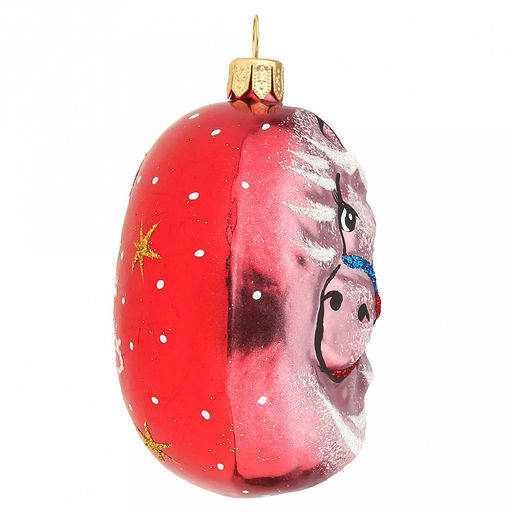 Елочная игрушка фигурка стеклянная "Зодиак. Лошадка " h8см, ручная художественная роспись, цвета микс, подарочная упаковка, "Символ 2026 года" (Россия)