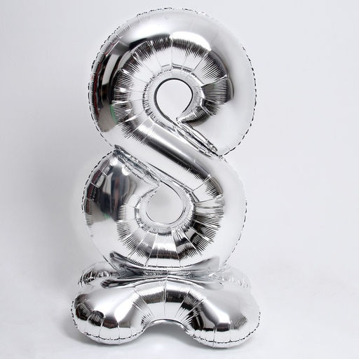 Воздушный шар фольгированный 50" «Цифра 8», на подставке