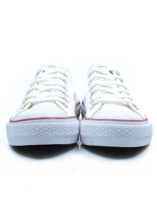 03-A555-2 WHITE Кеды мужские (текстиль)