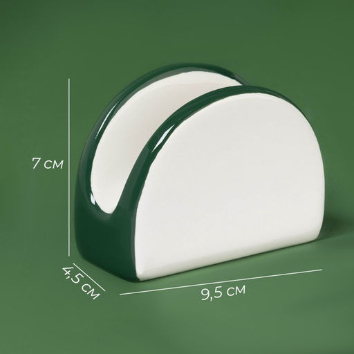 Салфетница новогодняя Доляна Приближение чуда, 9.5?4.5?7 см, доломит, белая - Simaland фото 3