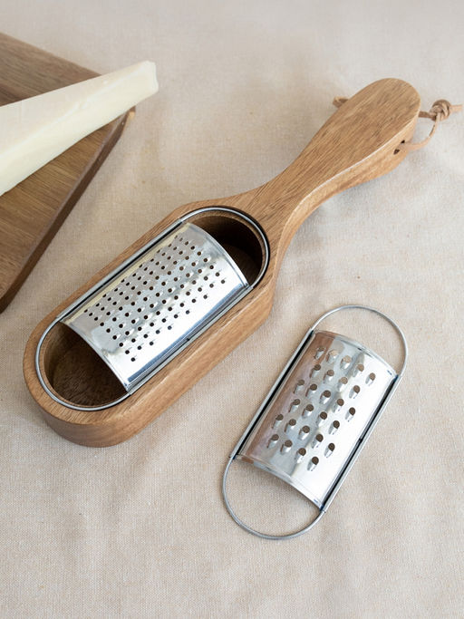 Терка коричневый акация+нержавеющая сталь