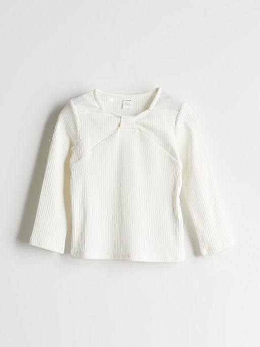 Bisiklet Yaka Basic K?z ?ocuk Ti??rt