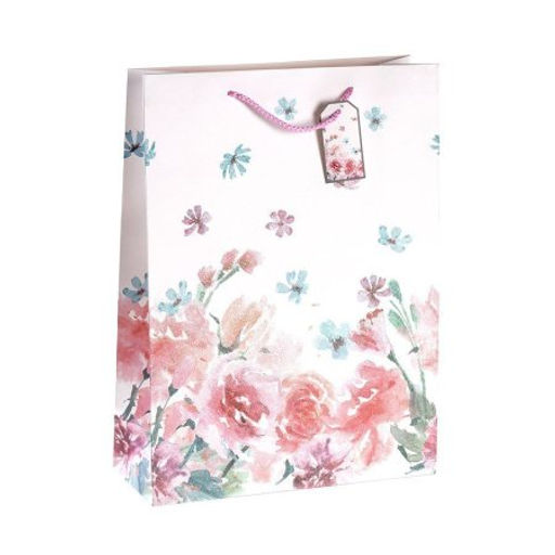 Цена за 12 шт. Пакет подарочный 31x42x12см Цветы / 5157XL /уп 12/300/ - Галеонтрейд фото 4