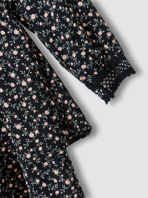 Платье женское черное с цветочным принтом - Mark formelle фото 6