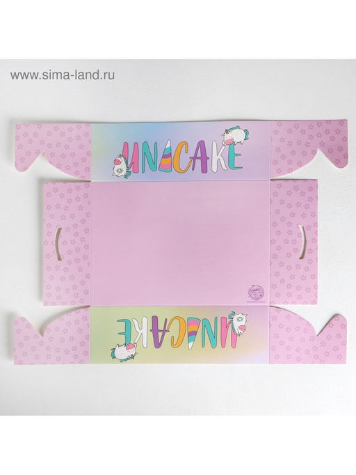 Цена за 5 шт. Коробка для капкейка, кондитерская упаковка, 6 ячеек, Unicake, 23×16×7.5 см