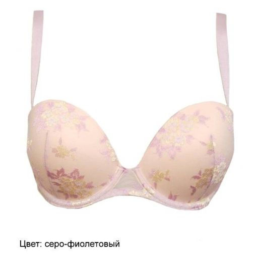 -72% Бюстгальтер Milavitsa 12705/765 серо-фиолетовый  фото 3