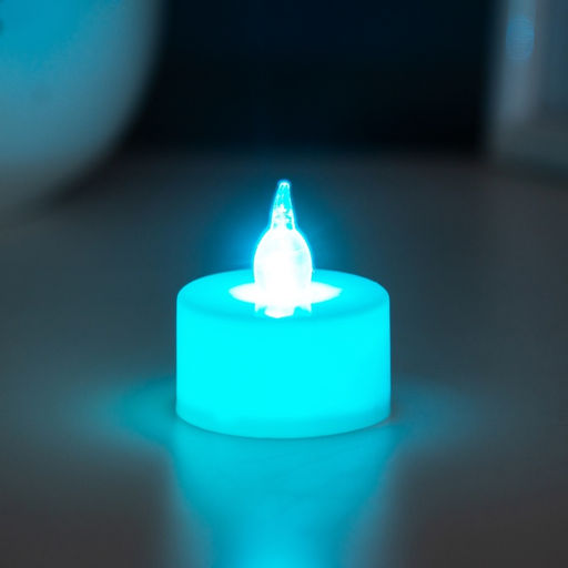 Цена за 4 шт. Светодиодная свеча, ночник LED RISALUX «Малая», RGB, h=4 см