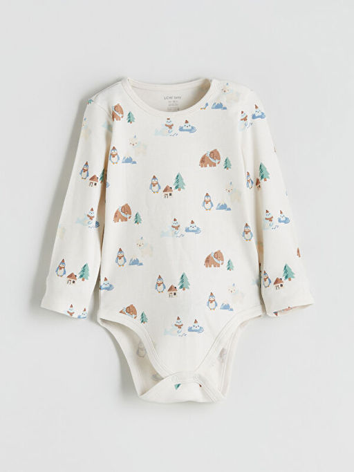 Bisiklet Yaka Erkek Bebek ??t??tl? Bodysuit 2li