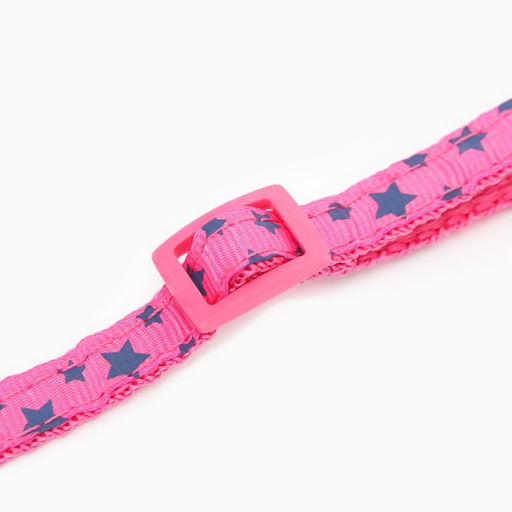 Ошейник Звезды, 33 х 1 см, розовый - Пижон фото 7