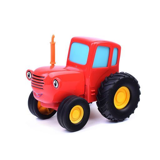 Модель металл Синий трактор 11 см, ( свет-звук, красный) инерц, в коробке
