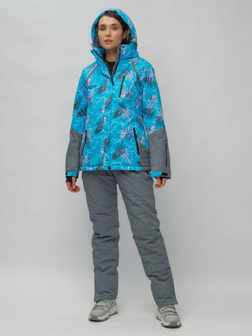 Горнолыжный костюм женский синего цвета 02216S - Chunmai фото 5