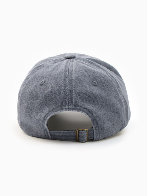 Кепка женская MINAKU «Ромашка», размер 56-58, серая, вареный деним