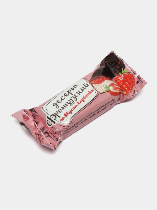 Французский десерт (О505) вкус Клубника глазир конф вес 500 г (Невский кондитер)
