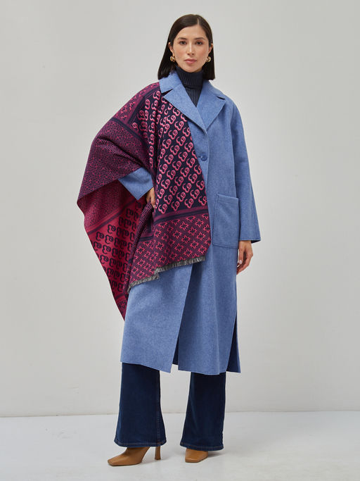 В составе шерсть ! теплый двусторонний палантин - Tantino фото 4