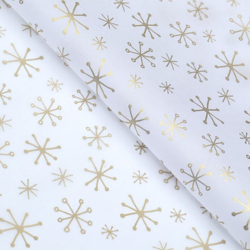 Цена за 20 шт. Бумага упаковочная тишью Снежинки,50 х 66 см - Simaland фото 2