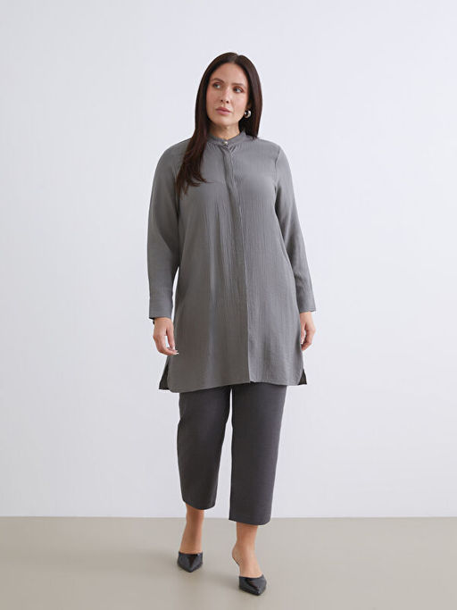 Hakim Yaka Dokulu Kad?n G?mlek Tunik