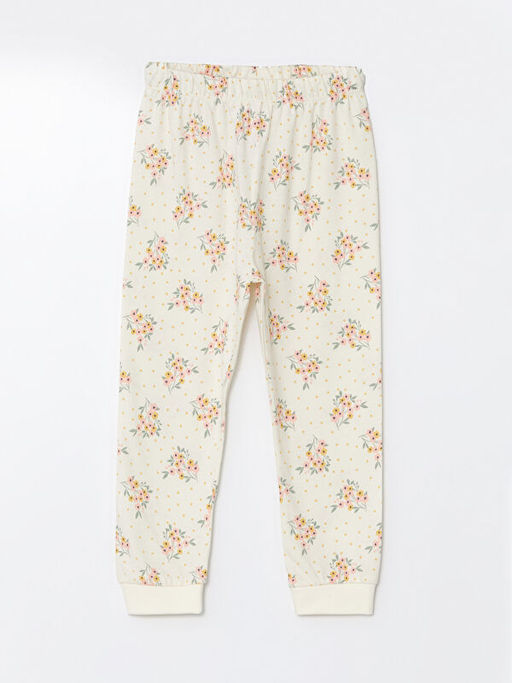 Beli Lastikli ?i?ekli K?z Bebek Pijama Alt - Waikiki фото 2