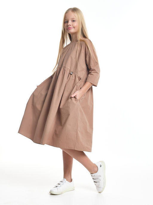 Платье Boho для девочки подростка UD 8061 коричневый - Mini maxi фото 4