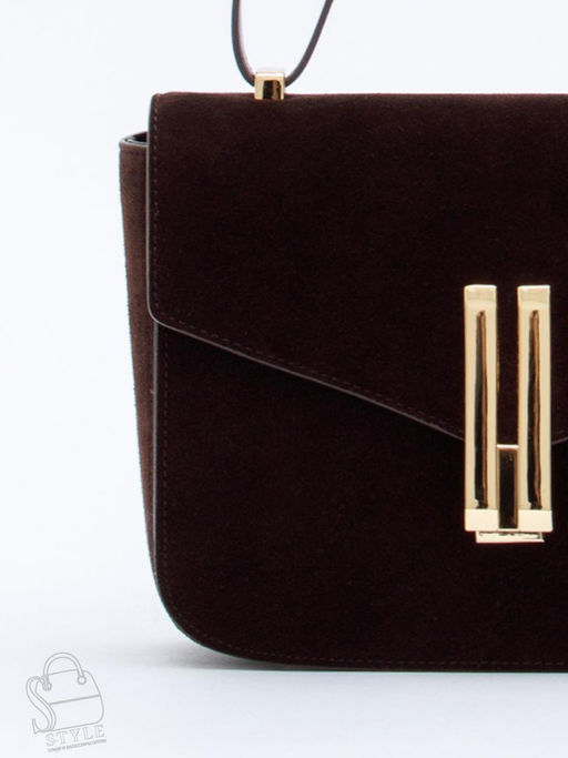 Сумка женская кожаная 1045MF coffee Polina&Eiterou  в Новосибирске