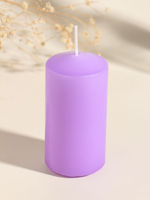 Свеча - цилиндр пасхальная ХВ, 5?10 см, сиреневый