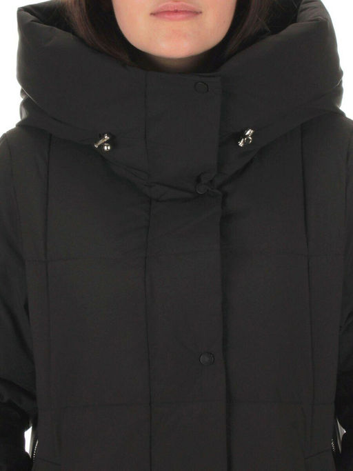 22361 BLACK Пальто зимнее женское облегченное (150 гр. холлофайбера) - Fashion фото 11