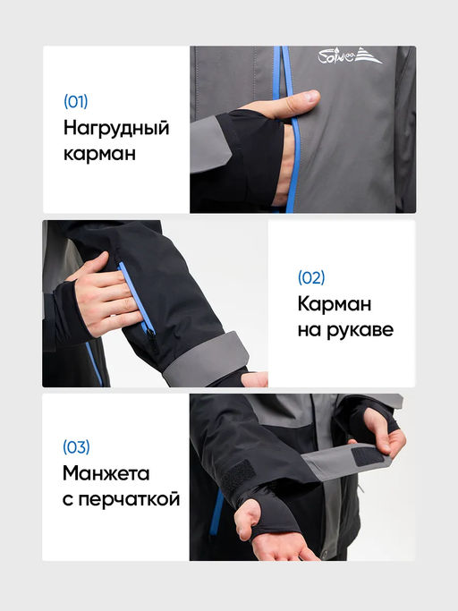 Куртка мужская "Saimaa" серый