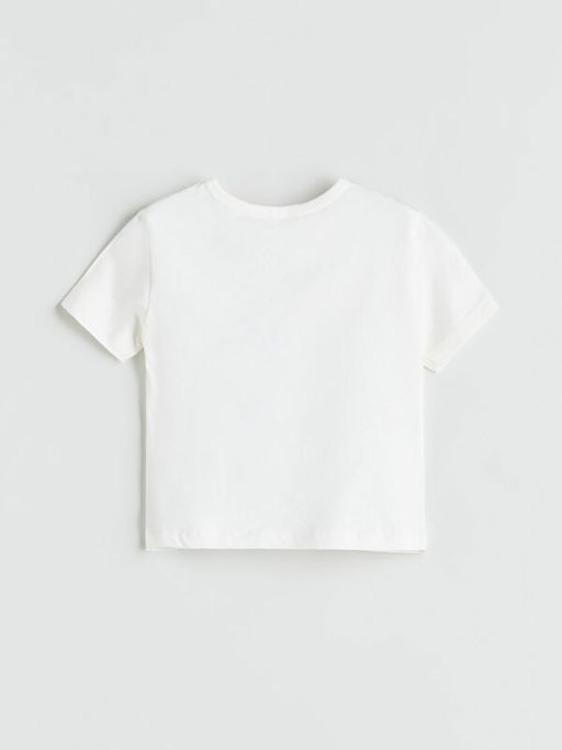 Bisiklet Yaka Bask?l? Erkek Bebek Ti??rt ve ?ort 2li