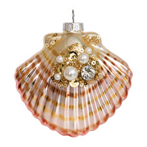 Ракушка Жемчужница Острова Океании (стекло) 7,5х3,5х7,5 см - Holiday classics фото 2