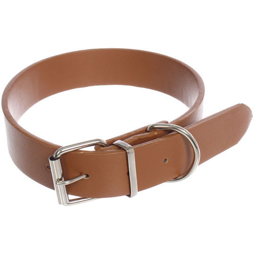 Цена за 3 шт. Ошейник для собак из искусственной кожи "Стильный БРО", цвет коричневый, 3*62см (бирка)