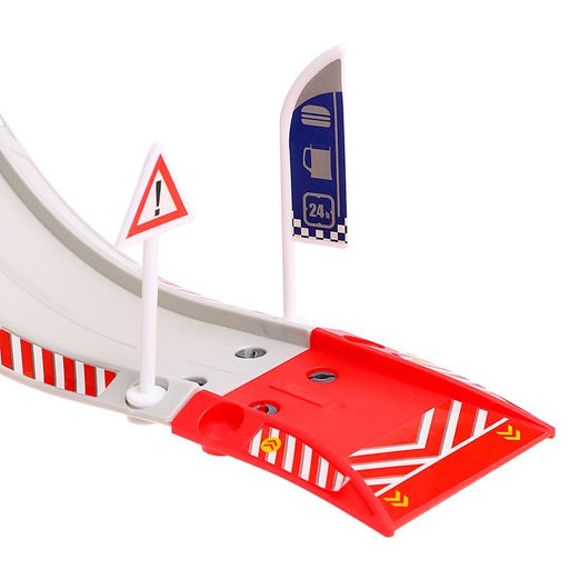 Парковка «Пожарная станция», с металлическими машинкой и вертолётом