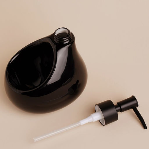 Дозатор для мыла с подставкой для губки Drop, 450 мл, цвет чёрный - Sima-land home фото 3