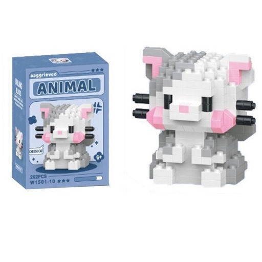 Конструктор "Котенок" 202 дет. (ZY1856468) в коробке 7,8*4,1*11,3см