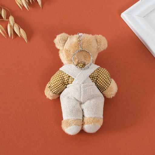 Брелок для ключей на кольце «Игрушка. Мишка в комбезе», на сумку, рюкзак, 8.5×4×12.5 см